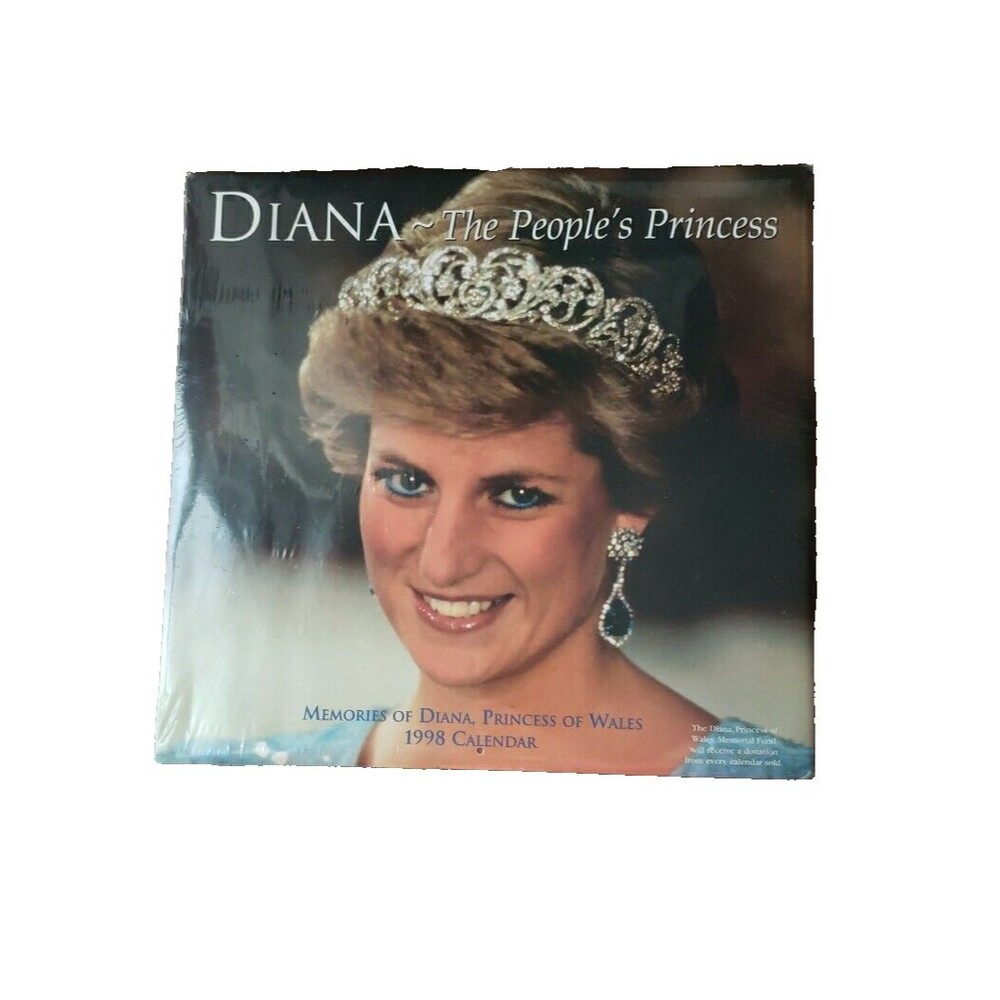 Diana The Peoples Princess 1998 Vintage Calendar NOS Sealed Princess Of Wales